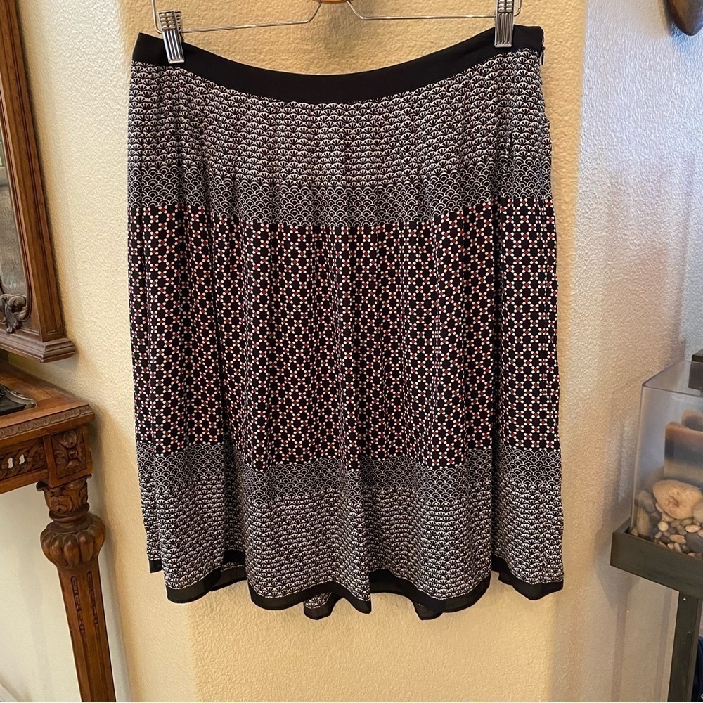 NWT~TALBOTS Women Patterned Lined Skirt Size 12 Petite